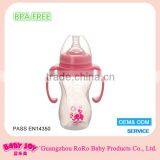 2016 Wide Neck Scrub Design PP Plastic Baby Bottle With Scale thumbnail-4