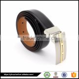 China manufacture custom formal alloy buckle leather belt