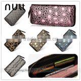 Luxury Zippered Laides Clutches Real Leather Import Cell Phone Cute Wallet thumbnail-1