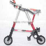 red mini 6'' and 8'' A-bike for sale/made in china alumini folding A-bike/red nimi 6'' and 8'' aluminium folding A-bike
