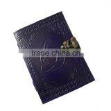 Celtic Triquetra Blue Color Handmade Genuine Leather Journal thumbnail-1
