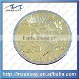 Custom 3D Embossed Double Plating Metal Replica Coins