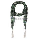 Top Sale Funny Tetris Printing Scarf, Crumpled Scarf thumbnail-2