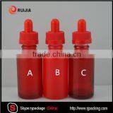 30ml Matte Frosted White Black Red Glass Dropper Bottle 1oz Square Shape thumbnail-2