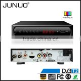 JUNUO OEM good audio video decoder h.264 MPEG4 HD mstar 7t01 digital set top box receiver for digital tv Tanzania