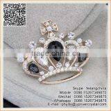 Slae Women Clothes Red Diamond Rose Gold Rose Brooch thumbnail-4