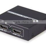 2-port HDMI Splitter 1 HDMI Input and 2 HDMI Output HDMI1.3V With Power Adapter thumbnail-1