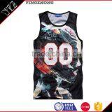 Yingzhong Garment 2016 New Summer Full Over Sublimation Printed Vest thumbnail-3