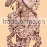 Krishna Wooden Sculpture thumbnail-1