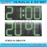 Spanish Synchronized Digital Clock LED Clock Electric Clock Sign 24" thumbnail-6