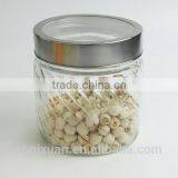 Beautiful Glass Storage Container With See-Through Metal Cover thumbnail-6