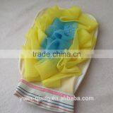 Import Fancy Decrorative Firm Newest Bubble Massage Shower Glove