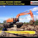 Floating Track for PC200 , PC210 , PC220 , HITACHI EX210 , ZX200 , ZX210 , ZX240 Amphibious Excavator , , Model: MAX200PU thumbnail-3