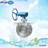 API Flanged Type High Pressure Zero Leakage Metal Seal 6 Inch Butterfly Valve thumbnail-1