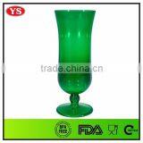 400 ml reusable green acrylic plastic wine glasses