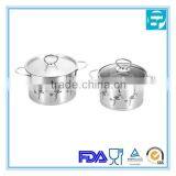 Stainless Steel Stockpot With Lids With Etching Surface