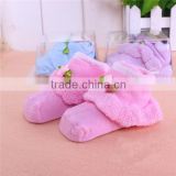 NEW STYLE lovely flower welt and good quality turn cuff baby cotton socks