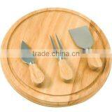 3pcs Cheese Board Set With Wooden Cutting Board
