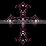 T14050019 Cross Design Hotfix Crystal Rhinestones for Motif