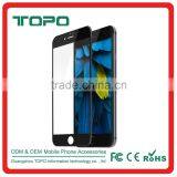 for Iphone7 Plus 0.15mm 0.3mm Carbon Fiber Full Cover Black White Tempered Glass Screen Protector