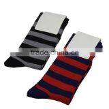 GSM-144 Hot Sale Customized As Your Demand Cheap Striped Bamboo Men Business Socks
