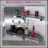 Made in China New Kitchen Hardware Fitting Lazy Susan Iron Chrome Swing Trays thumbnail-2