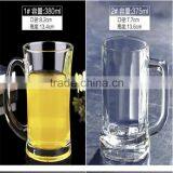 Promotional Custom Design Tall Glass Beverage/Glass Beer Mug With Handle thumbnail-4