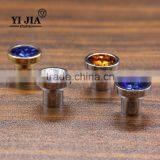 Polished Chrome Finish Zinc Alloy Clear Furniture Bedroom Cabinet Glass Handle