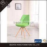 Cheap Plastic Furniture Design Wooden Leg Dinning Room Chair thumbnail-1