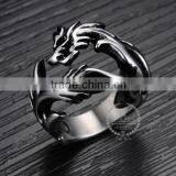 6MM Stainless Steel Vintage Antiqued Silver Punk Style Chinese Dragon Ring Fashion Adjustable Ring Steam Punk Jewelry 6240035 thumbnail-2