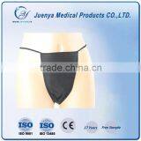 Disposable Black Nonwoven Sheer G-string