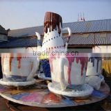 outdoor hot amusement coffee cup rides, rotary coffee cup rides