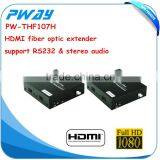 Pinwei PW-THF107H HDMI Fiber Optic Exender Compliance With HDMI 1.3 and HDCP 1.2 Standard Radio Receiver RS232 thumbnail-1
