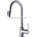 New Style Deck Mounted Retractable Pull Out Kitchen Sink Mixer Faucet thumbnail-1
