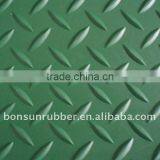 3mm to 6mm thickness Anti- slip willow pattern rubber mat