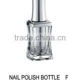 15ml Silver Rectangular Block Nail Polish Bottle thumbnail-2