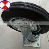 8 Inch Garbage Bins Rubber Caster, thumbnail-1