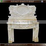 Carved Natural Stone Hand Wash Basin for Home Decoration thumbnail-5