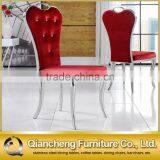 Red Velvet High Back Dining Chair for Banquet thumbnail-1