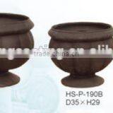 Round Cast Iron Flower Pot Antique Pot Ans Urns thumbnail-1