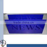 Blue Acrylic Magazine Stand, Home Newspaper Holder thumbnail-1