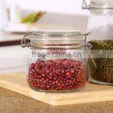 Set 3 Round Clear Glass Storage Jars With Airtight Locking Lid thumbnail-4