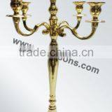 Decorative Floor Gold Plated Candelabras for Weddings thumbnail-4