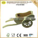 FSC Custom Unfinished Wooden Push Cart Toy Decor thumbnail-1
