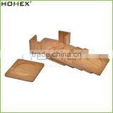 Hot Sale High Quality Heat Insulation Bamboo Table Mat Coaster Set/Homex_Factory thumbnail-1