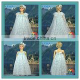 Kids Aqua Snowflake Chiffon Tulle Puffy Tutu Dress Little Girls Winter Formal Dresses