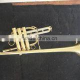 Gold Lacquer Marching Brass Musical Instrument Marching Trumpet thumbnail-2