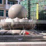 Modern Stone Lotus Garden Fountain With Ball thumbnail-1