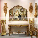 French Antique Wall Mirror and Console Table thumbnail-6