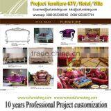 HM17 Luxury Baroque Exquisite Wood Carving Living Room Sofa Set Furniture thumbnail-1